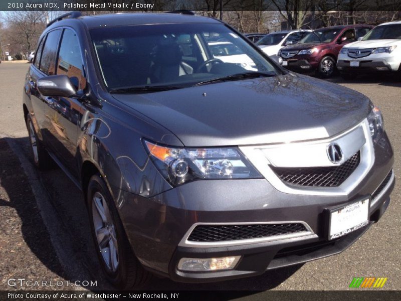 Polished Metal Metallic / Ebony 2010 Acura MDX