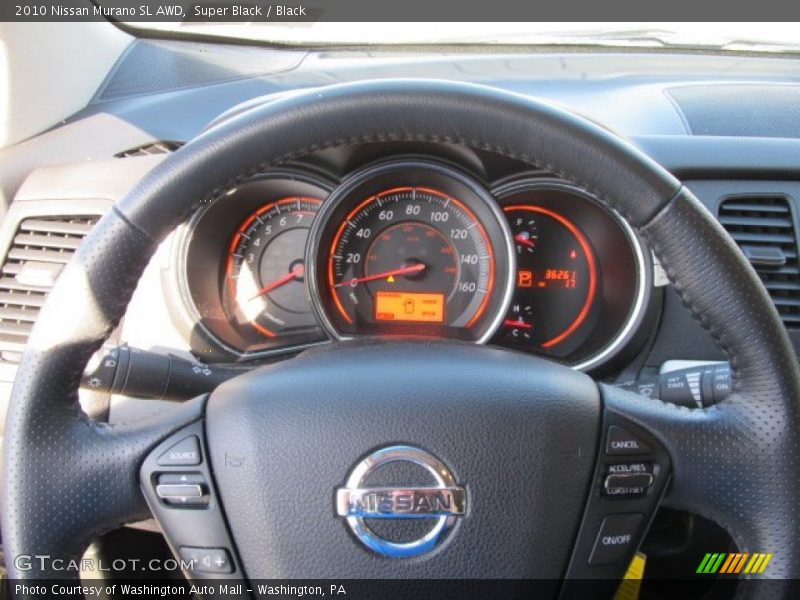 Super Black / Black 2010 Nissan Murano SL AWD