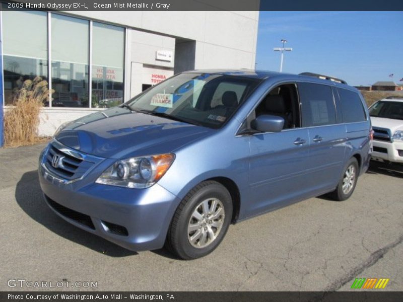 Ocean Mist Metallic / Gray 2009 Honda Odyssey EX-L