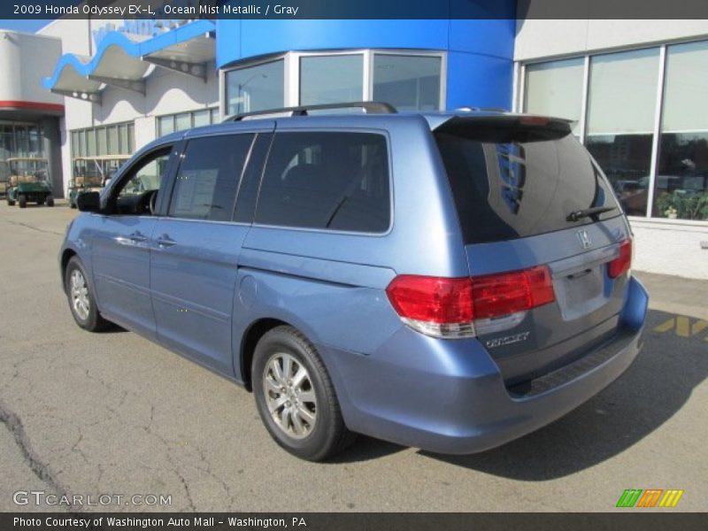 Ocean Mist Metallic / Gray 2009 Honda Odyssey EX-L