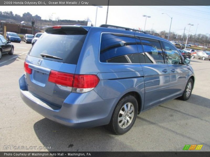 Ocean Mist Metallic / Gray 2009 Honda Odyssey EX-L