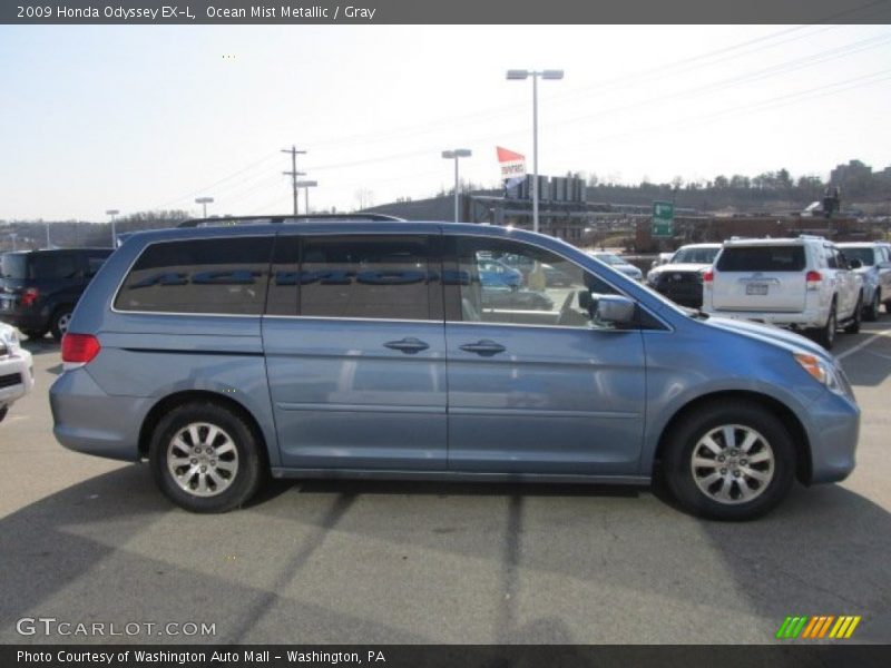 Ocean Mist Metallic / Gray 2009 Honda Odyssey EX-L