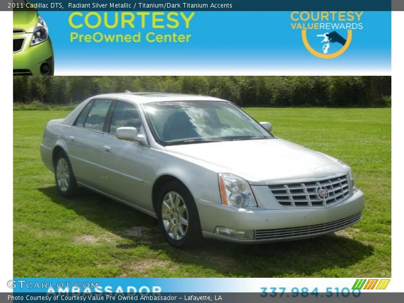 Radiant Silver Metallic / Titanium/Dark Titanium Accents 2011 Cadillac DTS