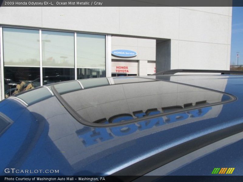 Ocean Mist Metallic / Gray 2009 Honda Odyssey EX-L