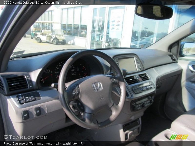 Ocean Mist Metallic / Gray 2009 Honda Odyssey EX-L