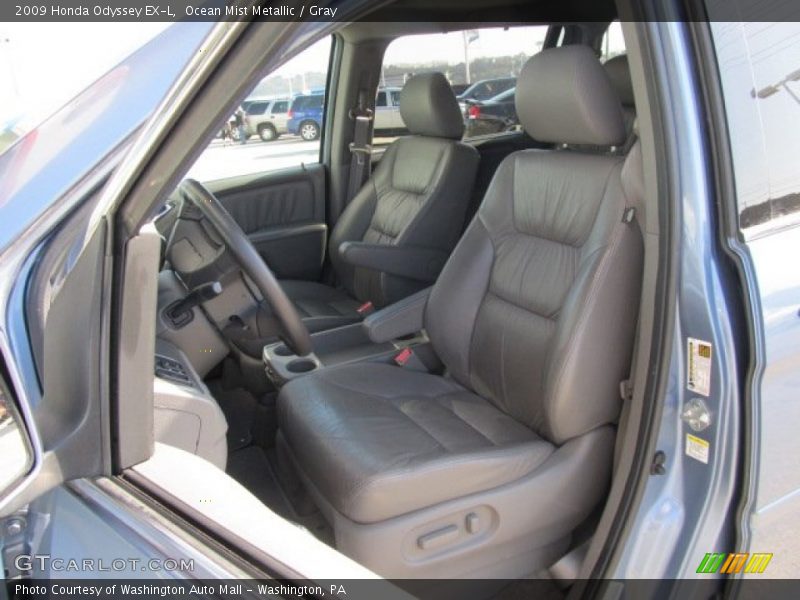 Ocean Mist Metallic / Gray 2009 Honda Odyssey EX-L