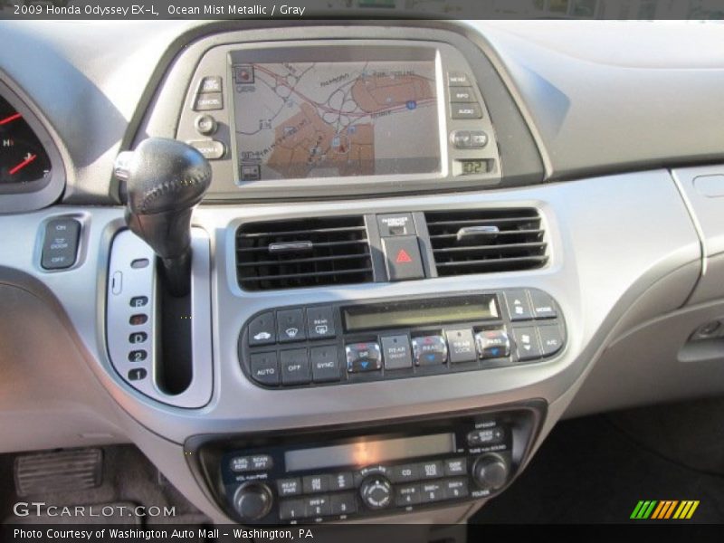 Ocean Mist Metallic / Gray 2009 Honda Odyssey EX-L