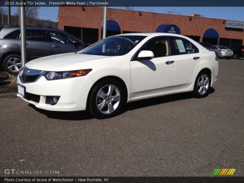 Premium White Pearl / Parchment 2010 Acura TSX Sedan