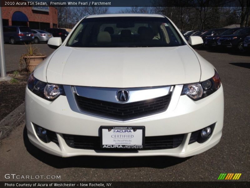 Premium White Pearl / Parchment 2010 Acura TSX Sedan