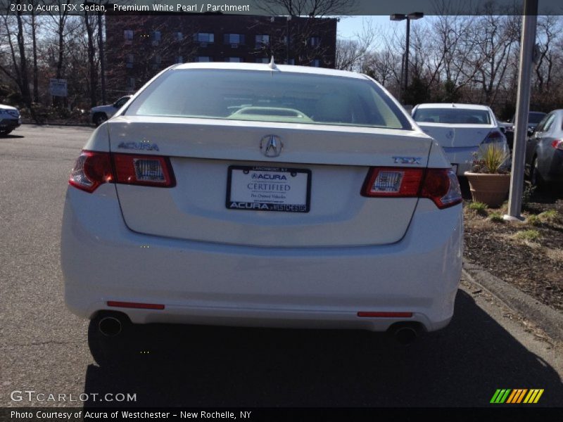 Premium White Pearl / Parchment 2010 Acura TSX Sedan