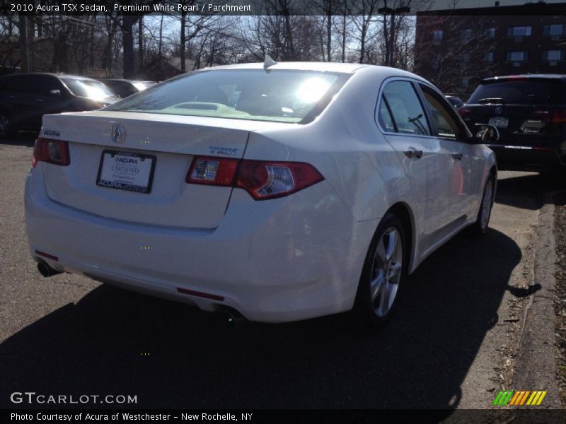 Premium White Pearl / Parchment 2010 Acura TSX Sedan