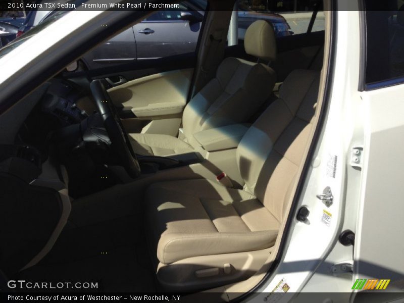 Premium White Pearl / Parchment 2010 Acura TSX Sedan