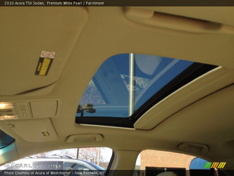 Premium White Pearl / Parchment 2010 Acura TSX Sedan
