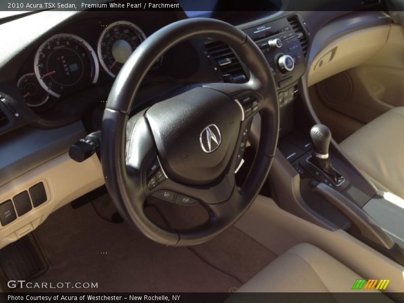 Premium White Pearl / Parchment 2010 Acura TSX Sedan