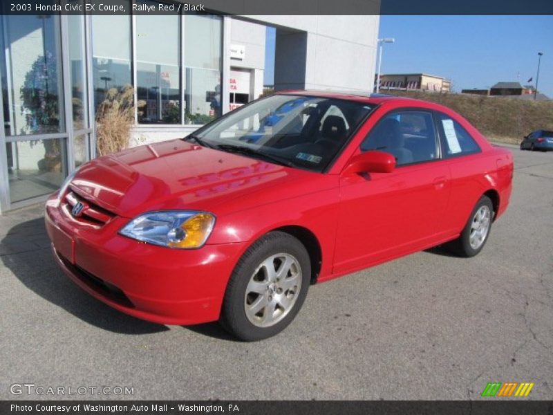 Rallye Red / Black 2003 Honda Civic EX Coupe