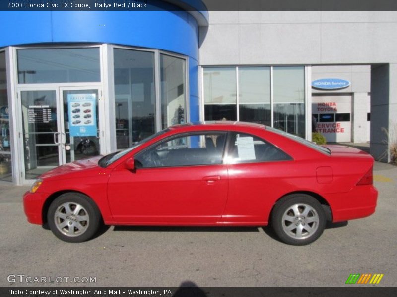 Rallye Red / Black 2003 Honda Civic EX Coupe