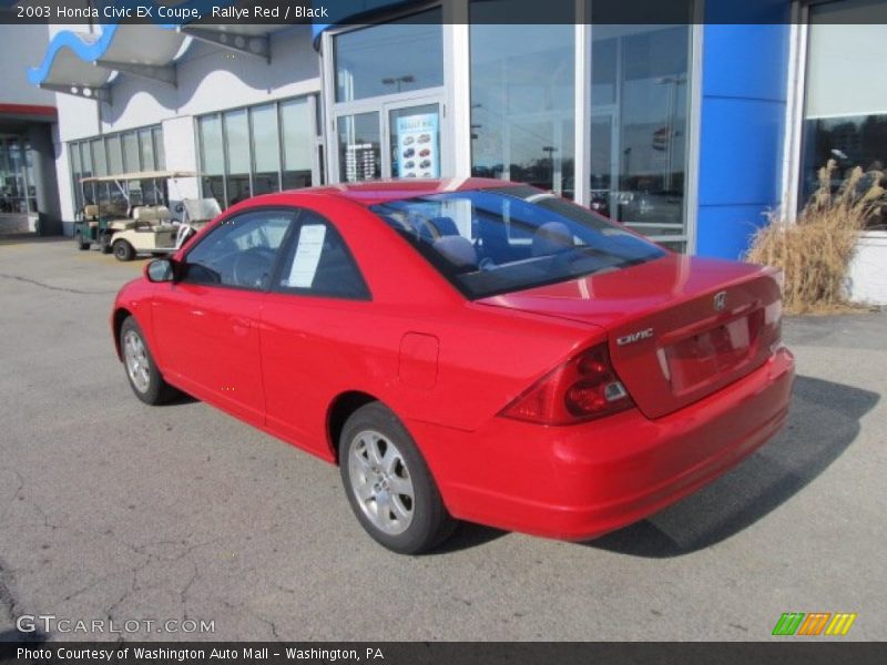 Rallye Red / Black 2003 Honda Civic EX Coupe