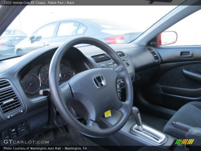 Rallye Red / Black 2003 Honda Civic EX Coupe