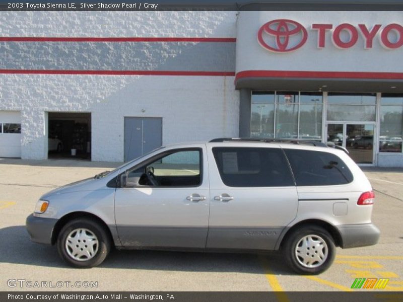 Silver Shadow Pearl / Gray 2003 Toyota Sienna LE