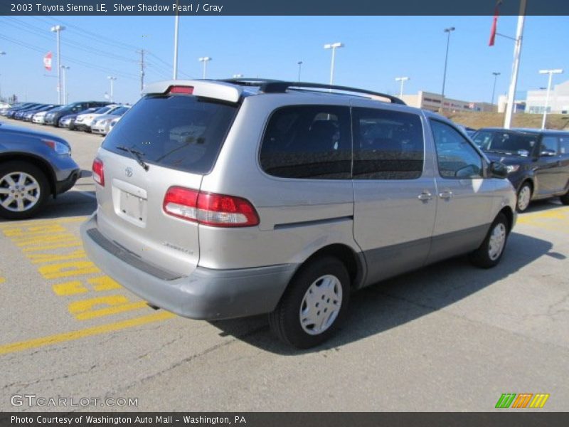 Silver Shadow Pearl / Gray 2003 Toyota Sienna LE