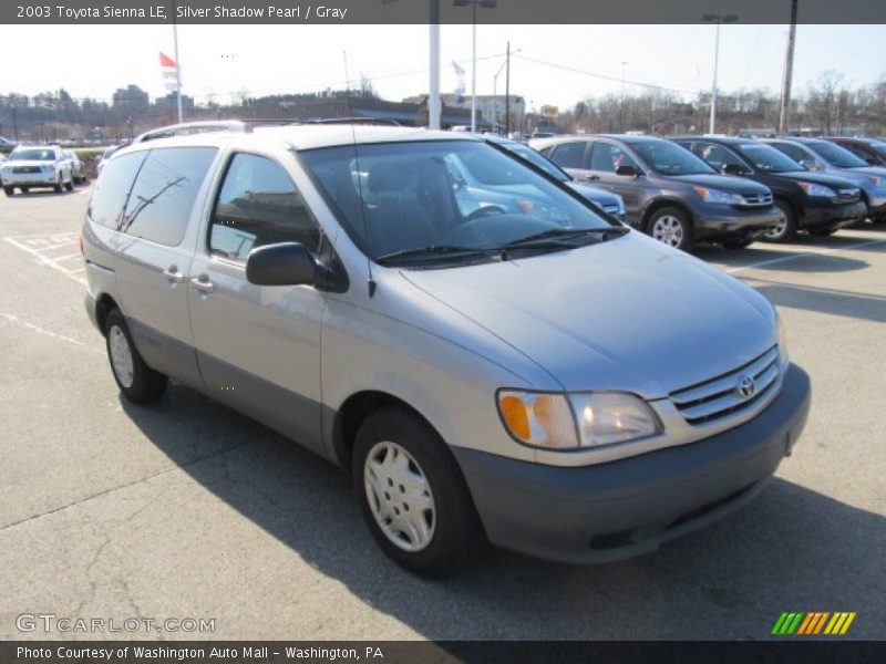 Silver Shadow Pearl / Gray 2003 Toyota Sienna LE
