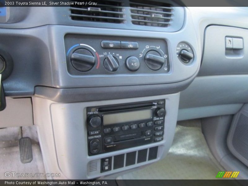 Silver Shadow Pearl / Gray 2003 Toyota Sienna LE