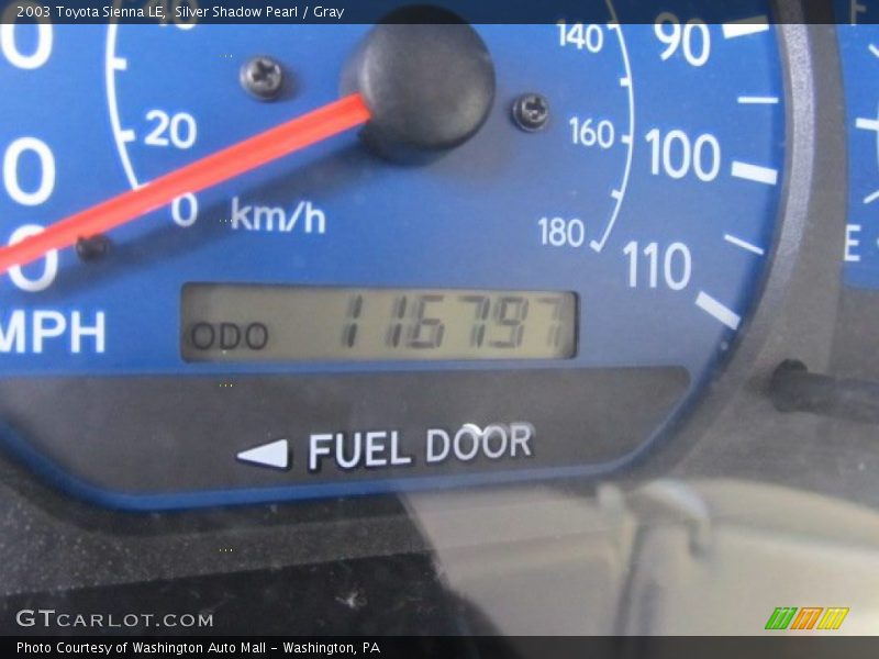 Silver Shadow Pearl / Gray 2003 Toyota Sienna LE