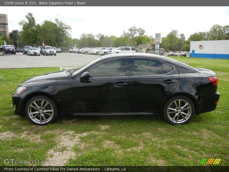 Black Sapphire Pearl / Black 2008 Lexus IS 350