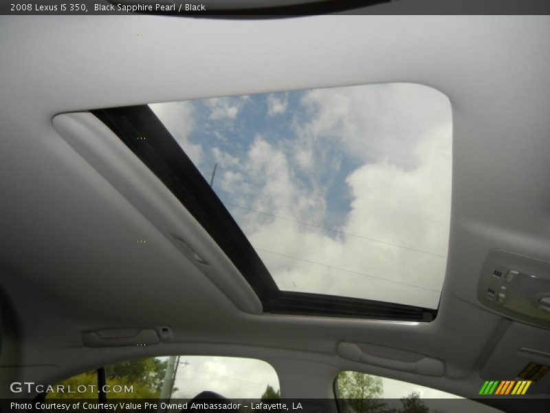 Black Sapphire Pearl / Black 2008 Lexus IS 350