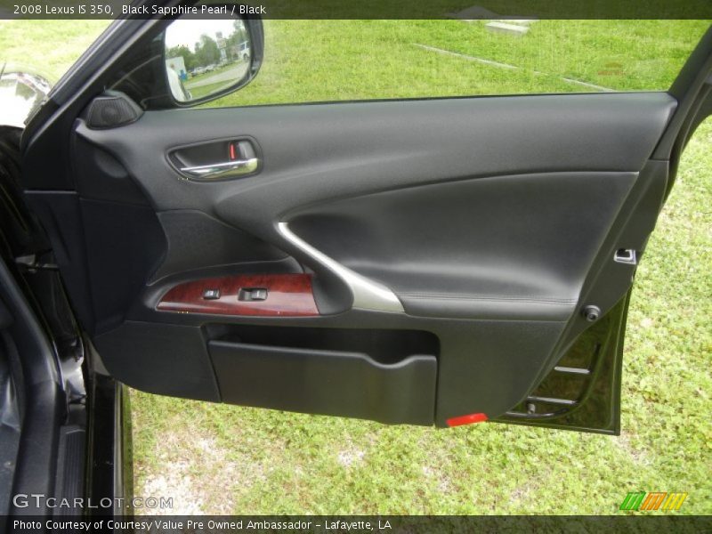 Black Sapphire Pearl / Black 2008 Lexus IS 350