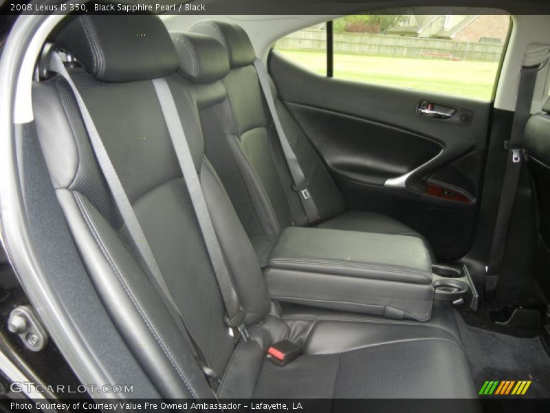 Black Sapphire Pearl / Black 2008 Lexus IS 350