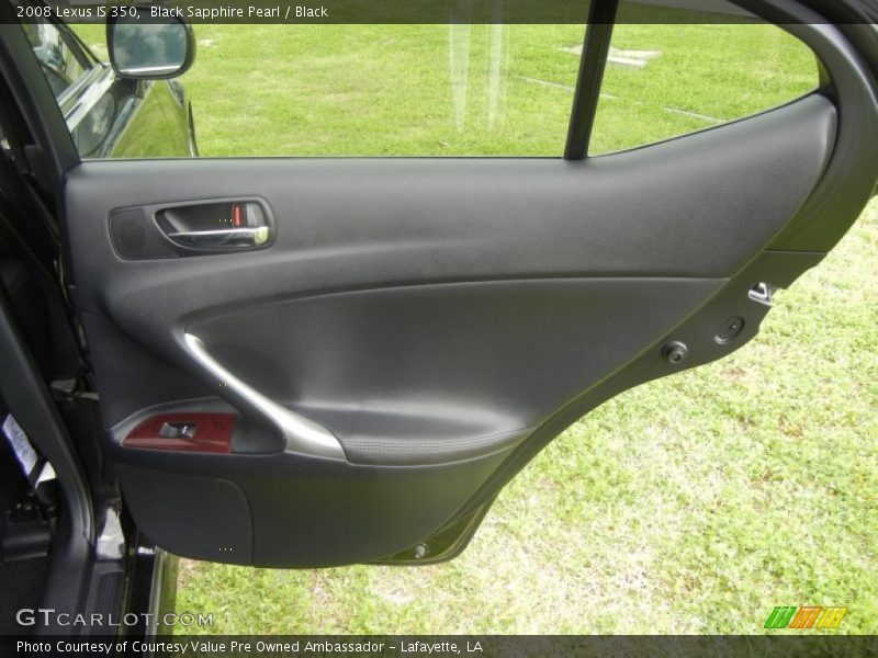 Black Sapphire Pearl / Black 2008 Lexus IS 350