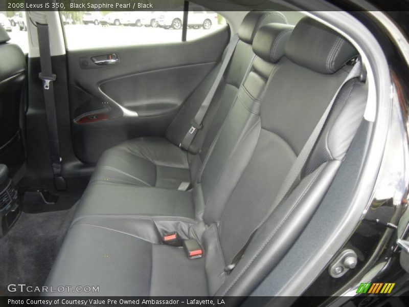 Black Sapphire Pearl / Black 2008 Lexus IS 350