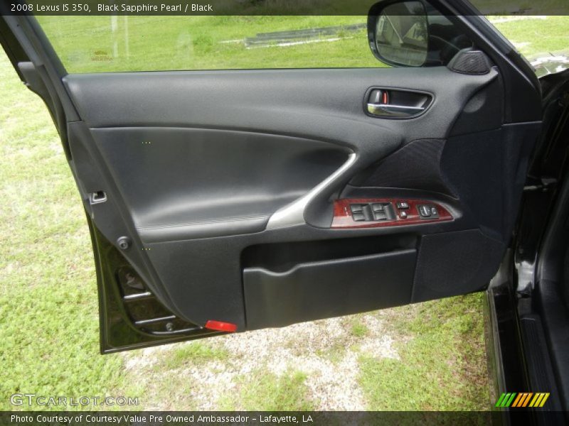 Black Sapphire Pearl / Black 2008 Lexus IS 350