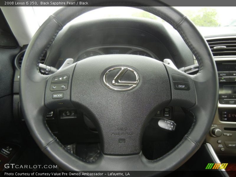 Black Sapphire Pearl / Black 2008 Lexus IS 350