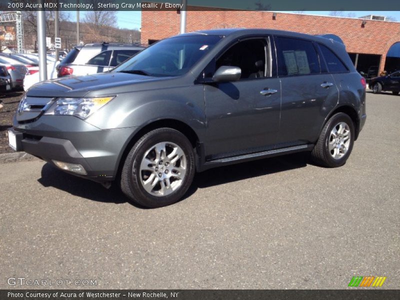 Sterling Gray Metallic / Ebony 2008 Acura MDX Technology