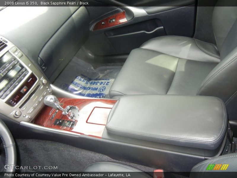 Black Sapphire Pearl / Black 2008 Lexus IS 350