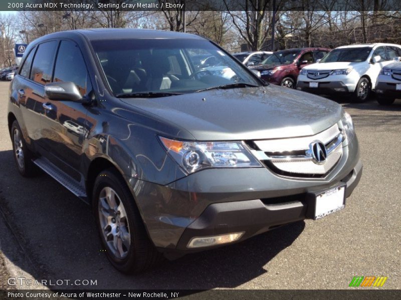 Sterling Gray Metallic / Ebony 2008 Acura MDX Technology