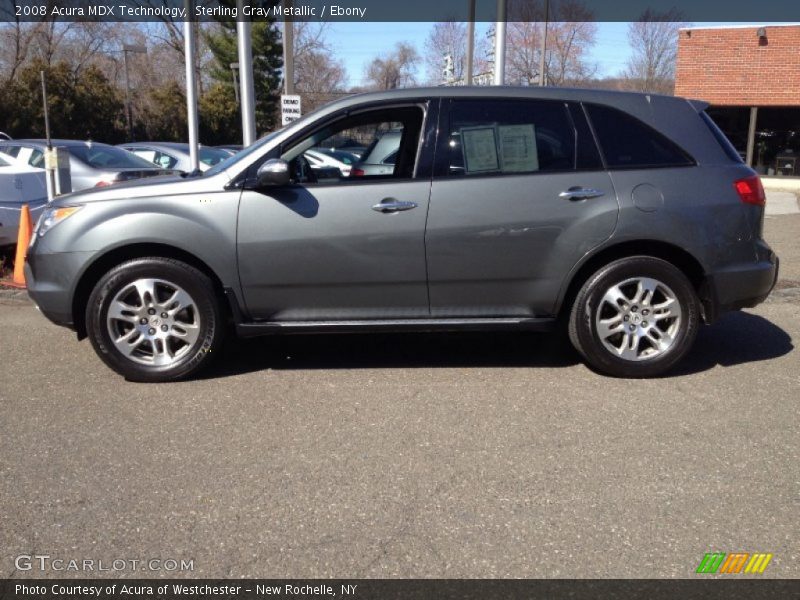 Sterling Gray Metallic / Ebony 2008 Acura MDX Technology