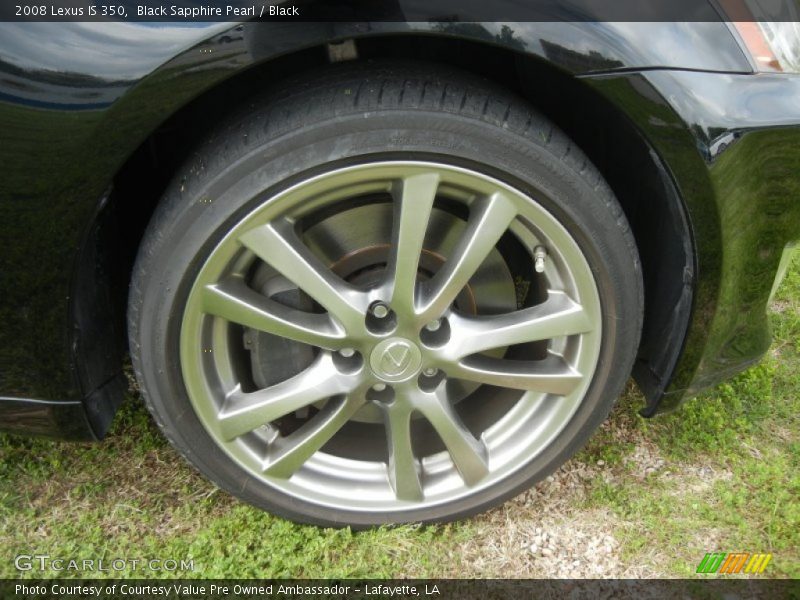 Black Sapphire Pearl / Black 2008 Lexus IS 350
