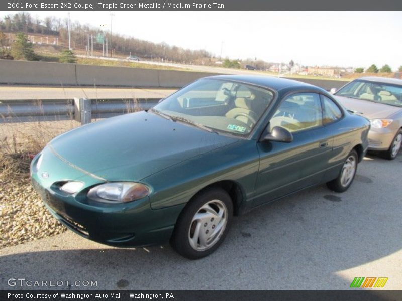 Tropic Green Metallic / Medium Prairie Tan 2001 Ford Escort ZX2 Coupe