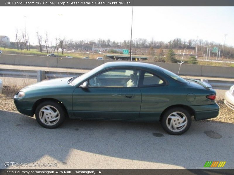 Tropic Green Metallic / Medium Prairie Tan 2001 Ford Escort ZX2 Coupe