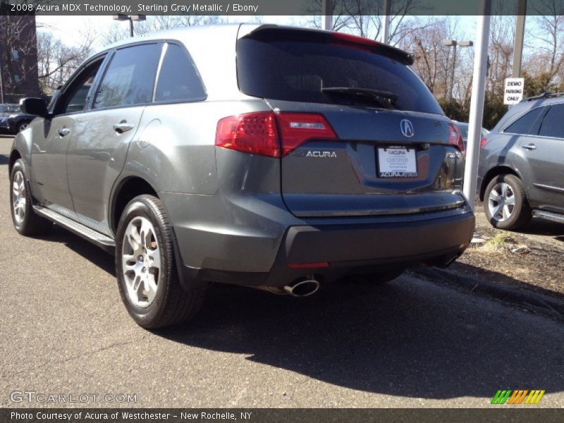 Sterling Gray Metallic / Ebony 2008 Acura MDX Technology