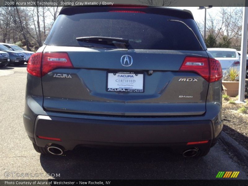 Sterling Gray Metallic / Ebony 2008 Acura MDX Technology