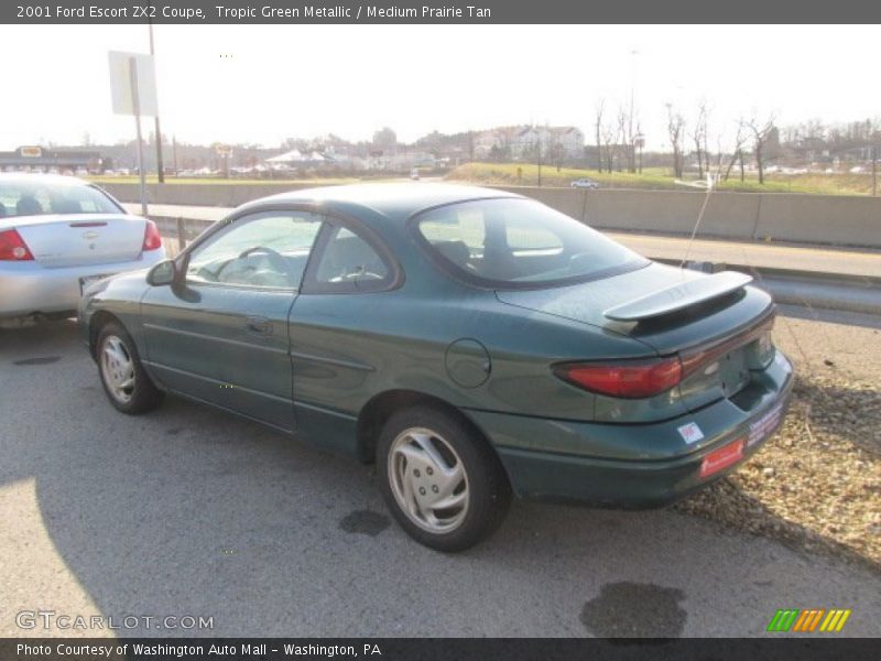 Tropic Green Metallic / Medium Prairie Tan 2001 Ford Escort ZX2 Coupe