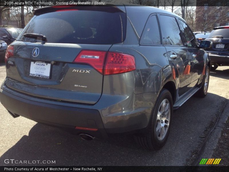Sterling Gray Metallic / Ebony 2008 Acura MDX Technology