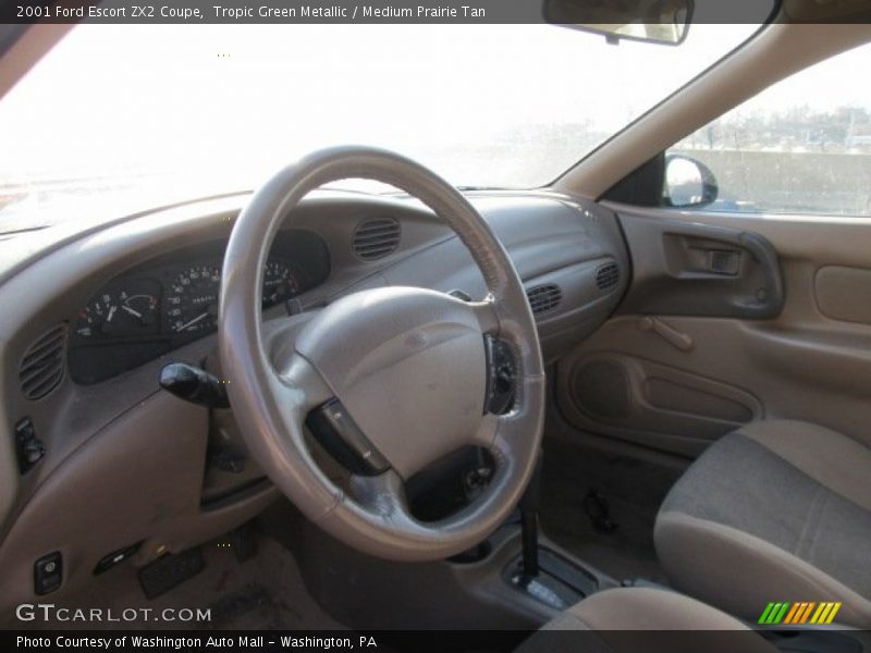 Tropic Green Metallic / Medium Prairie Tan 2001 Ford Escort ZX2 Coupe