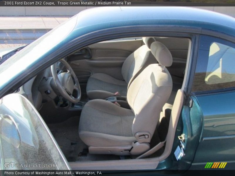 Tropic Green Metallic / Medium Prairie Tan 2001 Ford Escort ZX2 Coupe