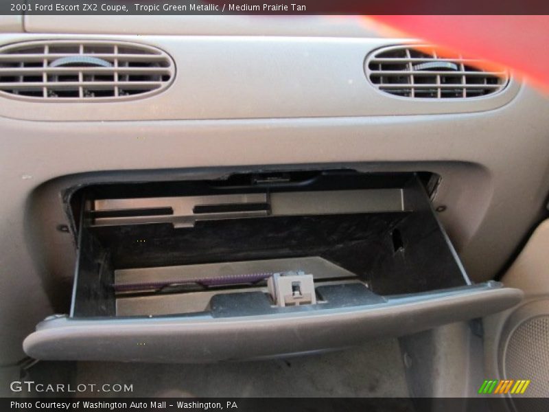 Tropic Green Metallic / Medium Prairie Tan 2001 Ford Escort ZX2 Coupe