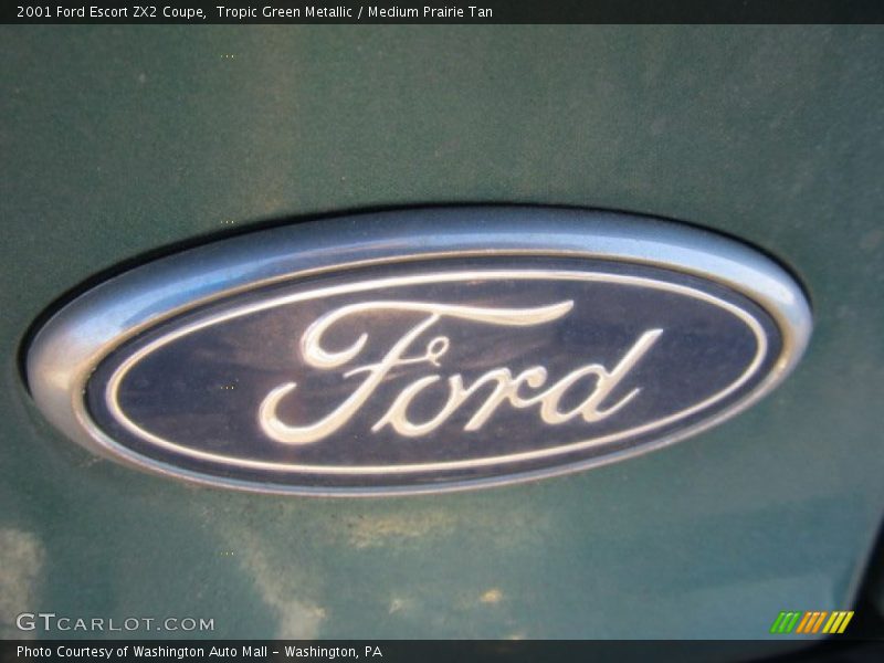 Tropic Green Metallic / Medium Prairie Tan 2001 Ford Escort ZX2 Coupe